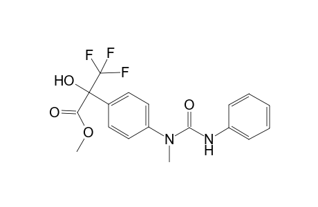 Benzeneacetic acid, .alpha.-hydroxy-4-[methyl[(phenylamino)carbonyl]amino]-.alpha.-(trifluoromethyl)-, methyl ester