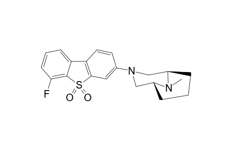 6-FLUORO-3-(9-METHYL-3,9-DIAZABICYCLO-[3.3.1]-NONAN-3-YL)-DIBENZO-[B,D]-THIOPHENE-5,5-DIOXIDE
