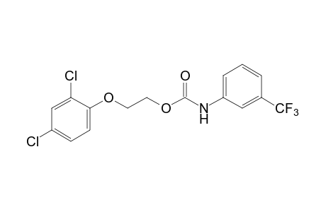 2-(2,4-dichlorophenoxy)ethanol, m-(trifluoromethyl)carbanilate