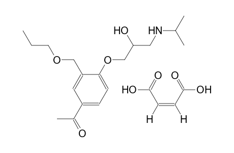 (2Z)-2-butenedioic acid compound with 1-[4-[2-hydroxy-3-(isopropylamino)propoxy]-3-(propoxymethyl)phenyl]ethanone (1:1)