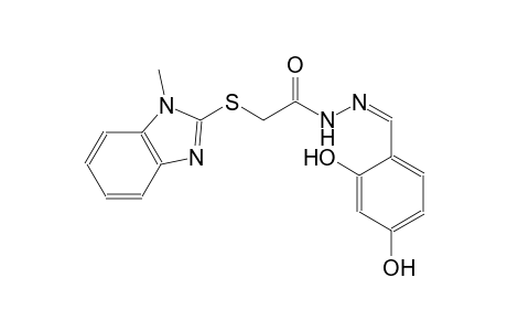 acetic acid, [(1-methyl-1H-benzimidazol-2-yl)thio]-, 2-[(Z)-(2,4-dihydroxyphenyl)methylidene]hydrazide