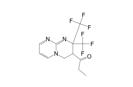 3-ETHYLCARBONYL-2,2-BIS-(TRIFLUOROMETHYL)-3,4-DIHYDRO-2H-PYRIMIDO-[1,2-A]-PYRIMIDINE