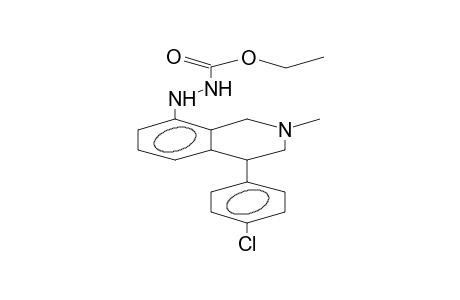 8-(N'-ETHOXYCARBONYLHYDRAZINO)-4-(4'-CHLOROPHENYL)-2-METHYL-1,2,3,4-TETRAHYDROISOQUINOLINE