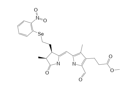 (Z,2RS,3SR)-9-FORMYL-2,3-DIHYDRO-8-[2-(METHOXYCARBONYL)-ETHYL]-2,7-DIMETHYL-3-[2-(2-NITROPHENYLSELENO)-ETHYL]-DIPYRRIN-1(10H)-ONE