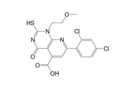 pyrido[2,3-d]pyrimidine-5-carboxylic acid, 7-(2,4-dichlorophenyl)-1,4-dihydro-2-mercapto-1-(2-methoxyethyl)-4-oxo-