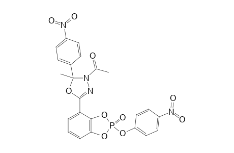 1-[2-(4-NITROPHENYL)-5-[2-(4-NITROPHENOXY)-1,3,2-BENZODIOXA-PHOSPHOLE-4-YL-2-OXIDE]-2-METHYL-1,3,4-OXADIAZOLE-3(2H)-YL]-ETHANONE