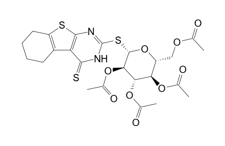 2-(2',3',4',6'-Tetra-O-acetyl-.beta.-D-glucopyranosylthio)-5,6,7,8-tetrahydrobenzothieno-[2,3-d]pyrimidine-4-thione