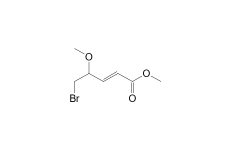 2-Pentenoic acid, 5-bromo-4-methoxy-, methyl ester, (E)-(.+-.)-