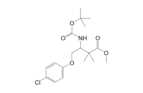 Methyl 3-(tert-butoxycarbonylamino)-4-(4-chlorophenoxy)-2,2-dimethylbutanoate