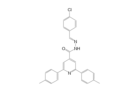 N'-[(E)-(4-chlorophenyl)methylidene]-2,6-bis(4-methylphenyl)isonicotinohydrazide