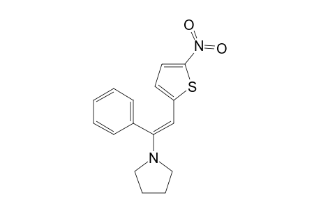 1-[(E)-2-(5-nitro-2-thienyl)-1-phenyl-vinyl]pyrrolidine