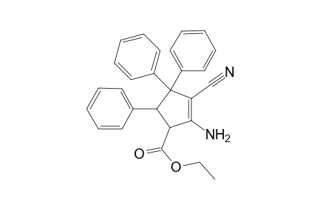 1-Amino-2-cyano-5-ethyloxycarbonyl-3,3,4-triphenylcyclopentene