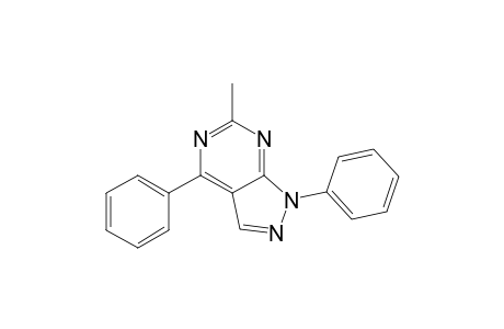 6-Methyl-1,4-diphenyl-1H-pyrazolo[3,4-d]pyrimidine