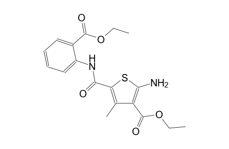 3-thiophenecarboxylic acid, 2-amino-5-[[[2-(ethoxycarbonyl)phenyl]amino]carbonyl]-4-methyl-, ethyl ester