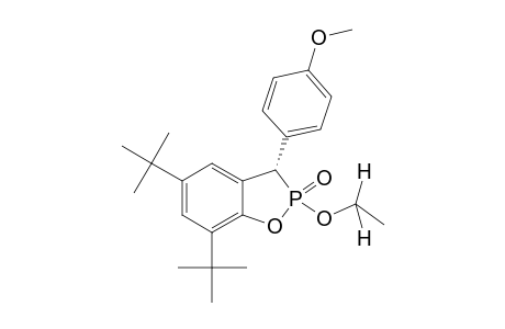 (2R(P)*,3R*)-5,7-DI-TERT.-BUTYL-2-ETHOXY-3-(4-METHOXYPHENYL)-BENZO-[D]-1,2-OXAPHOSPHOLE-2-OXIDE