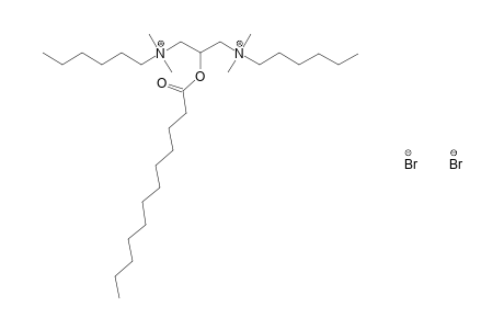 (2-hydroxytrimethylene)bis[dimethylhexylammonium]dibromide, laurate