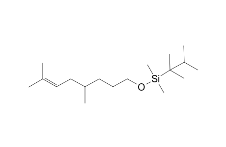 (5RS)-2,5-Dimethyl-8-(dimethylthexylsiloxy)oct-2-ene