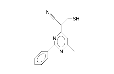 4-(1-Cyano-2-mercapto-ethyl)-6-methyl-2-phenyl-pyrimidine