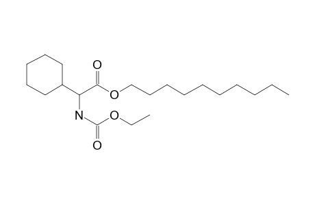 Glycine, 2-cyclohexyl-N-ethoxycarbonyl-, decyl ester