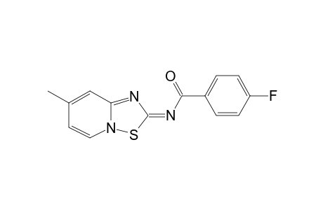 4-Fluoro-N-[(2E)-7-methyl-2H-pyrido[1,2-b][1,2,4]thiadiazol-2-ylidene]benzamide