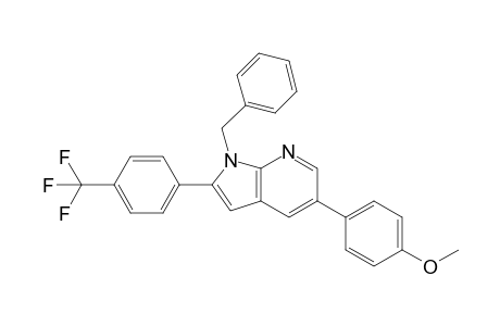 1-Benzyl-5-(4-methoxyphenyl)-2-(4-trifluoromethylphenyl)-1H-pyrrolo[2,3-b]pyridine