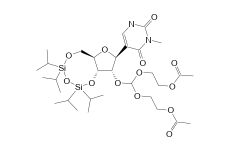 2'-O-[BIS-(2-ACETOXYETHOXY)-METHYL]-3-METHYL-3',5'-O-(1,1,3,3-TETRAISOPROPYL-1,3-DISILOXANEDIYL)-PSEUDOURIDINE
