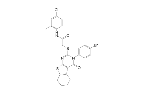 2-{[3-(4-bromophenyl)-4-oxo-3,4,5,6,7,8-hexahydro[1]benzothieno[2,3-d]pyrimidin-2-yl]sulfanyl}-N-(4-chloro-2-methylphenyl)acetamide