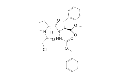 Methyl (2S)-N-(Benzyloxycarbonylamino)-N-[2S)-N-chloroacetylprolyl]phenylalaninate