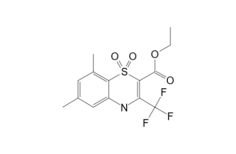 ETHYL-3-TRIFLUOROMETHYL-6,8-DIMETHYL-4H-1,4-BENZOTHIAZINE-2-CARBOXYLATE-1,1-DIOXIDE