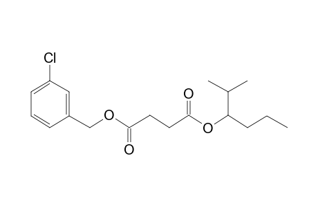 Succinic acid, 3-chlorobenzyl 2-methylhex-3-yl ester