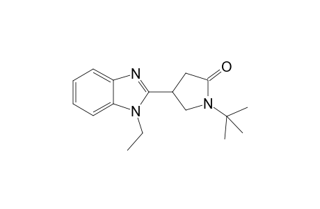 2-Pyrrolidinone, 1-(1,1-dimethylethyl)-4-(1-ethyl-1H-1,3-benzimidazol-2-yl)-