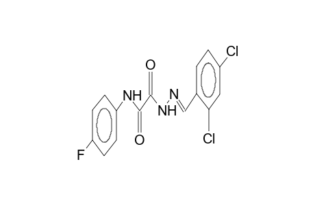 N-(4-fluorophenyl)-N'-(2,4-dichlorobenzylideneamino)oxalic diamide