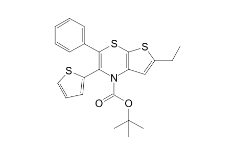 tert-Butyl 6-ethyl-3-phenyl-2-(2-thienyl)-1H-thieno[2,3-b][1,4]thiazin-1-carboxylate