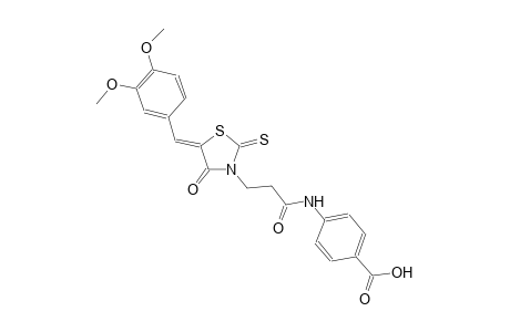 benzoic acid, 4-[[3-[(5Z)-5-[(3,4-dimethoxyphenyl)methylene]-4-oxo-2-thioxothiazolidinyl]-1-oxopropyl]amino]-