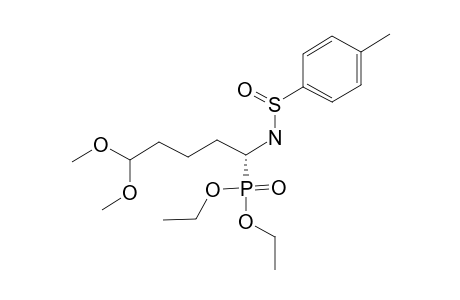 (S-(S),R)-(+)-O,O-DIETHYL-N-(PARA-TOLUENESULFINYL)-1-AMINO-5,5-DIMETHOXYPHENYLPHOSPHONATE