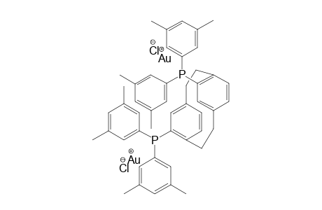 Gold(I) [11-bis(3,5-dimethylphenyl)phosphanyl-5-tricyclo[8.2.2.24,7]hexadeca-1(13),4,6,10(14),11,15-hexaenyl]-bis(3,5-dimethylphenyl)phosphane dichloride