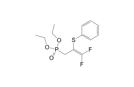 3-Diethylphosphonyl-1,1-difluoro-2-(phenylthio)propene