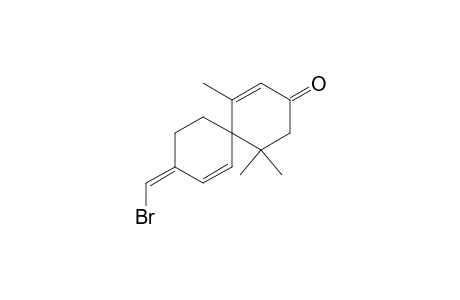 (+-)-(Z)-9-(Bromomethylene)-1,5,5-trimethylspiro[5.5]undec-1,7-dien-3-one