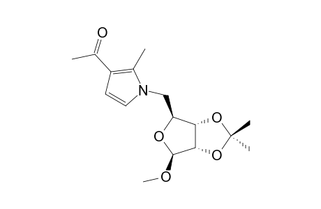 METHYL-5-C-(3-ACETYL-2-METHYL-PYRROL-1-YL)-2,3-O-ISOPROPYLIDENE-5-DEOXY-BETA-D-RIBOFURANOSIDE