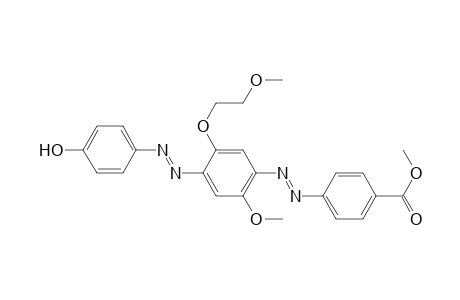 1-(4-Hydroxyphenylazo)-2-(2-methoxyethoxy)-4-(4-carbomethoxyphenylazo)-5-methoxybenzene