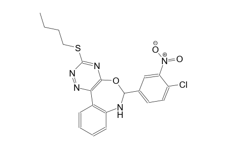 3-(butylsulfanyl)-6-(4-chloro-3-nitrophenyl)-6,7-dihydro[1,2,4]triazino[5,6-d][3,1]benzoxazepine