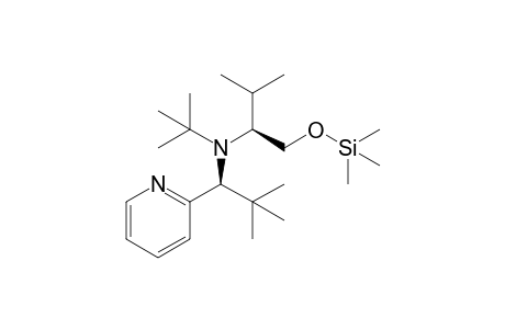 (2S)-N-tert-butyl-N-[(1S)-2,2-dimethyl-1-(2-pyridyl)propyl]-3-methyl-1-trimethylsilyloxy-butan-2-amine