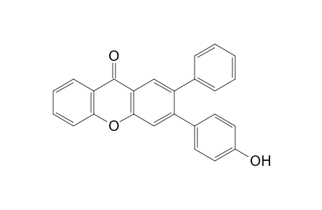 3-(4-Hydroxyphenyl)-2-phenyl-9H-xanthen-9-one