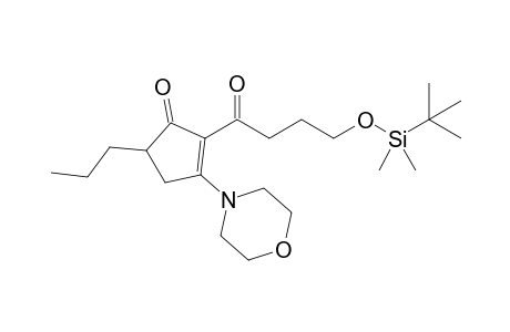 2-[4-[tert-butyl(dimethyl)silyl]oxy-1-oxobutyl]-3-(4-morpholinyl)-5-propyl-1-cyclopent-2-enone