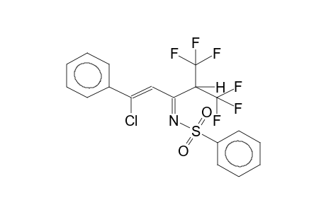 1-PHENYL-1-CHLORO-3-BENZENESULPHONYLIMINO-4-TRIFLUOROMETHYL-5,5,5-TRIFLUOROPENTENE-1