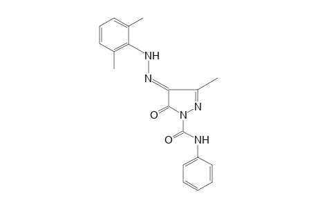 3-METHYL-5-OXO-N-PHENYL-4-(2,6-XYLYLHYDRAZONO)-2-PYRAZOLINE-1-CARBOXAMIDE