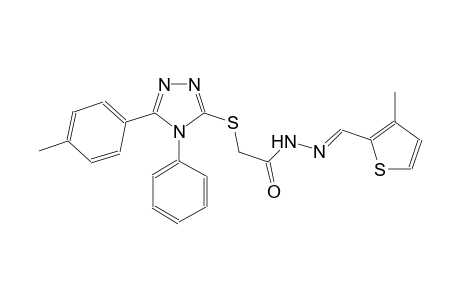 acetic acid, [[5-(4-methylphenyl)-4-phenyl-4H-1,2,4-triazol-3-yl]thio]-, 2-[(E)-(3-methyl-2-thienyl)methylidene]hydrazide
