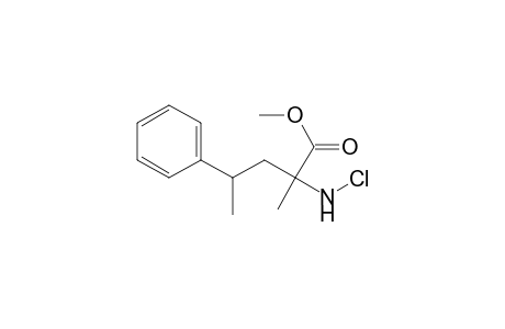 Methyl (2RS,4RS)-2-(Chloroamino)-2-methyl-4-phenylpentanoate