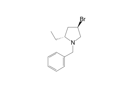 (2R,4R)-1-(benzyl)-4-bromo-2-ethyl-pyrrolidine