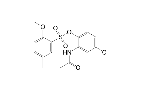 2-(acetylamino)-4-chlorophenyl 2-methoxy-5-methylbenzenesulfonate